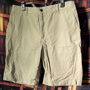 Dockers Men's Khaki Flat Front Shorts